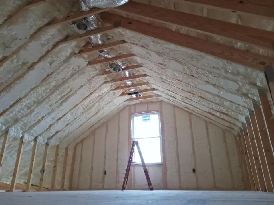 Spray foam roofing application for Crawl Space Insulation project in South Lake Tahoe